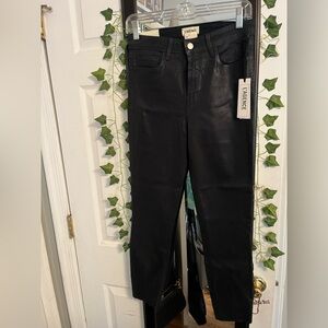 L'AGENCE Coated Black Skinny Jeans